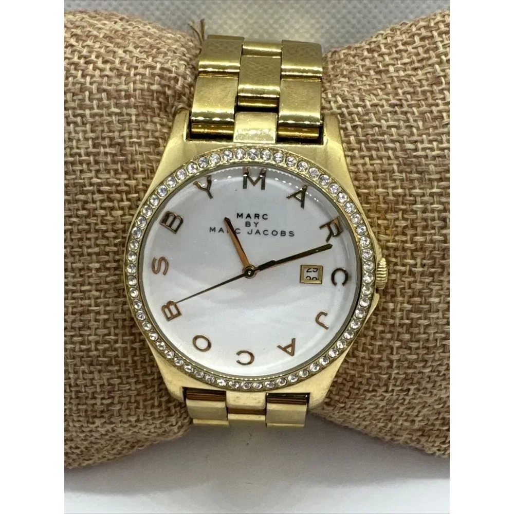 Marc Jacobs MBM3045 Women's Gold Stainless Steel Analog Dial Quartz Watch JNA729